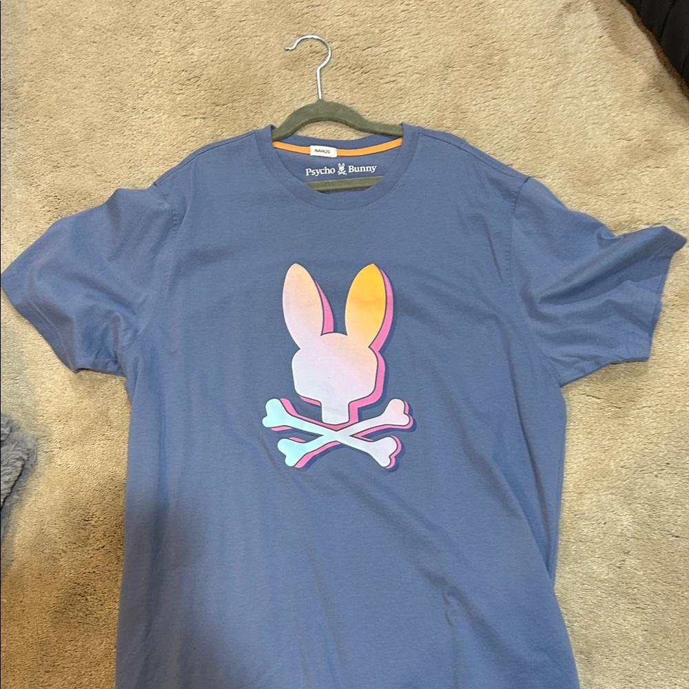 Psycho Bunny Kids Tee with Multicolor Graphic